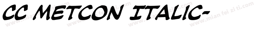CC Metcon Italic字体转换